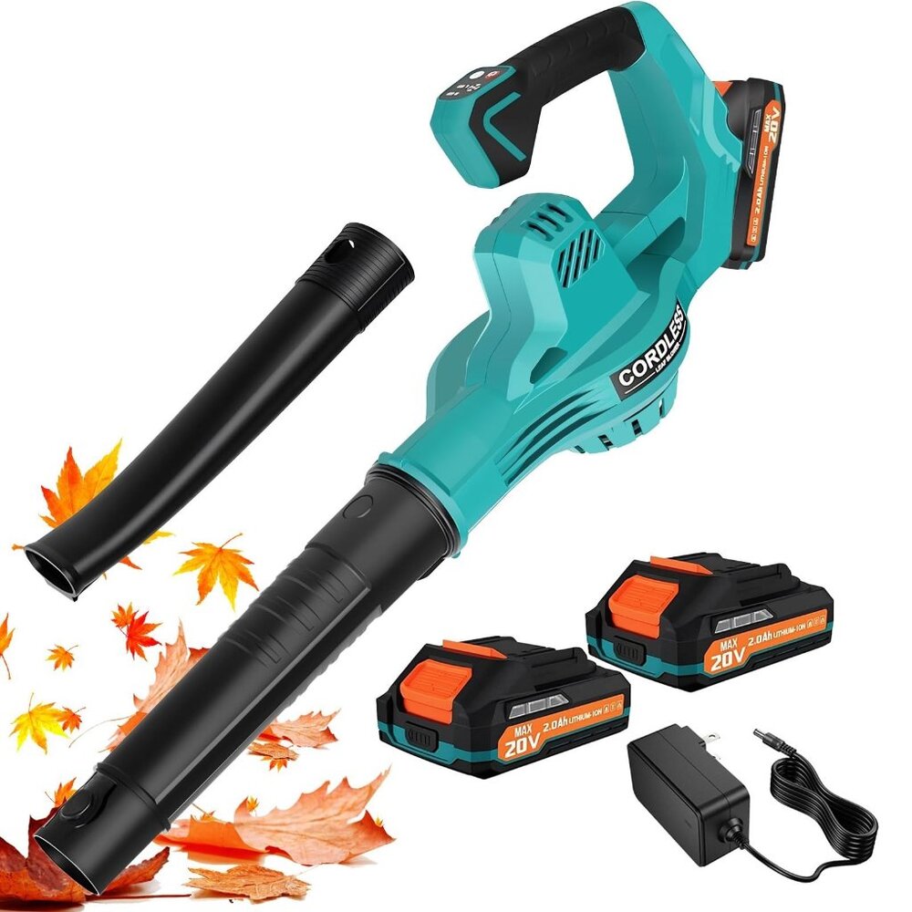 Leaf Blower Cordless, 160 MPH Battery Powered Leaf Blower, Electric Leaf Blowers